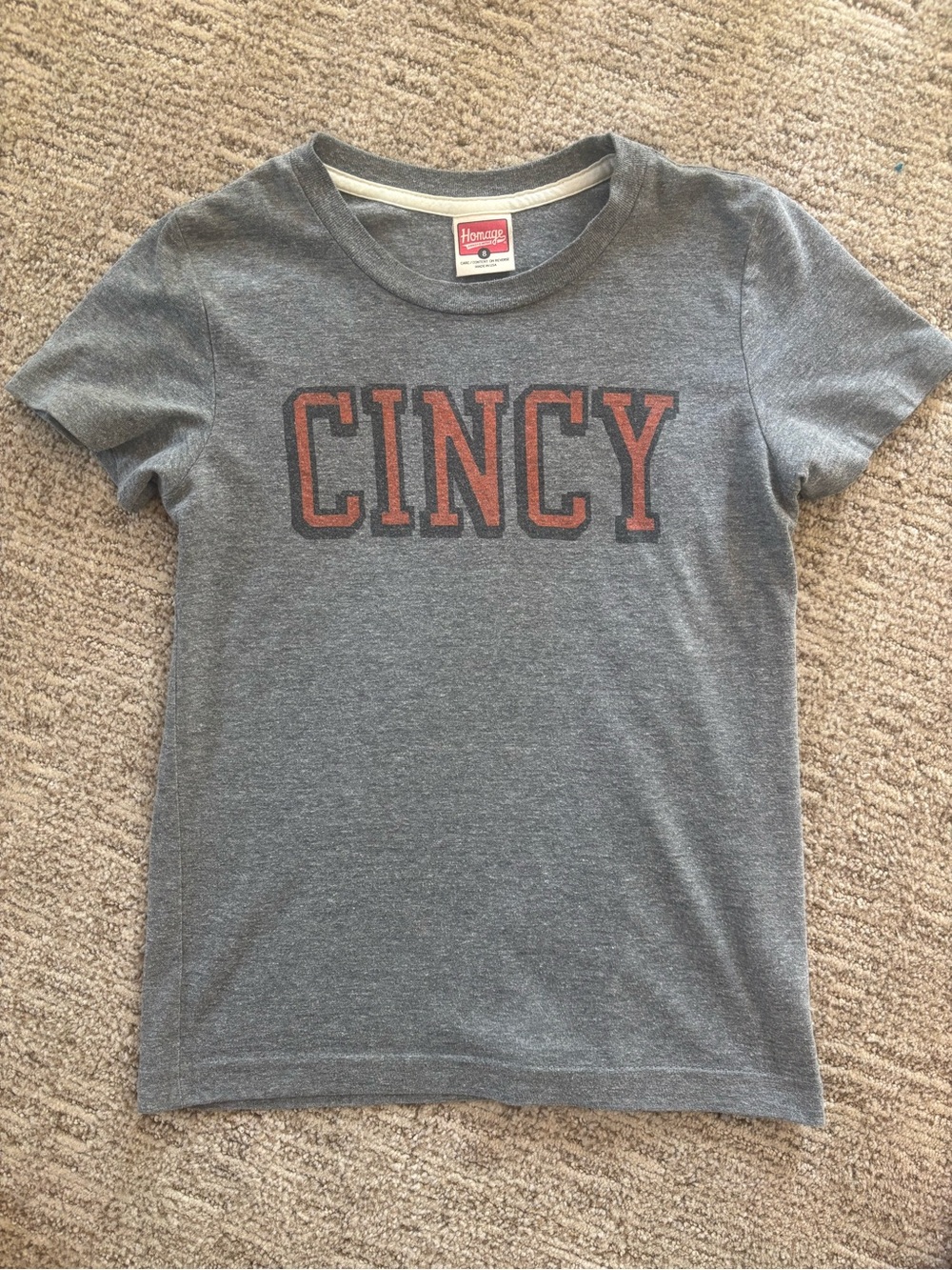 Homage Youth Cincy Short Sleeve Tee / 8
